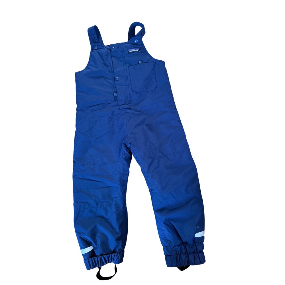 NWT Patagonia Baby Snow Pile Bibs in navy blue‎